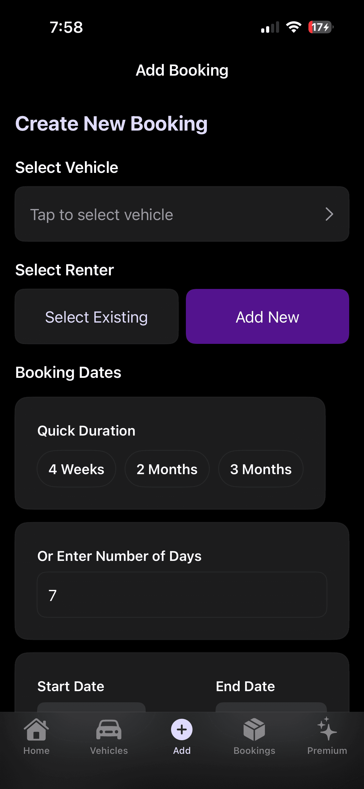 Add booking