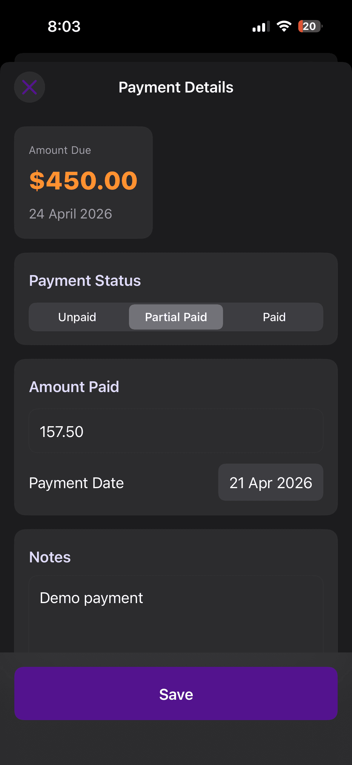 Payments